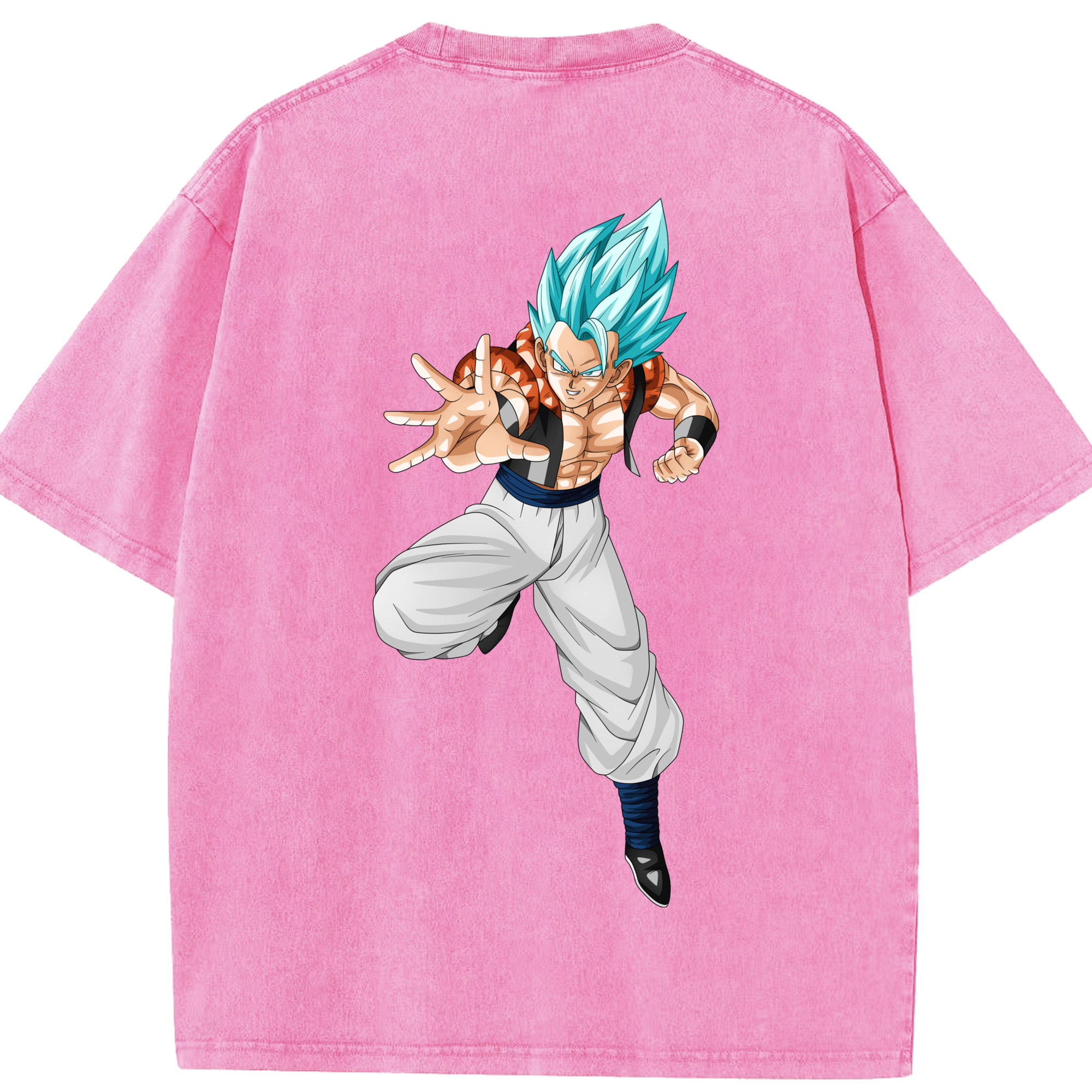（画像用） ドラゴンボール ベジータ四世（Bejīta Yonsei）DRAGON BALL Vegeta IV 綿100% ヴィンテージ風 半袖Tシャツ（背面プリント）